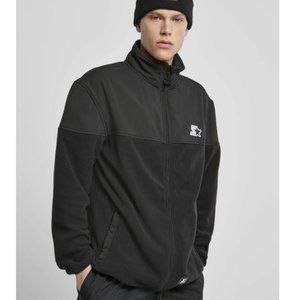 MENS RARE STARTER BLACK LABEL POLAR FLEECE ZIP UP JACKET SIZE MEDIUM